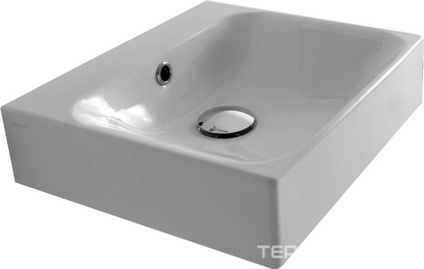 Раковина 40х35h10см, подвесная, без отв.д/смес., с переливом, без крепл.,  ZZ Kerasan Cento 353901*0
