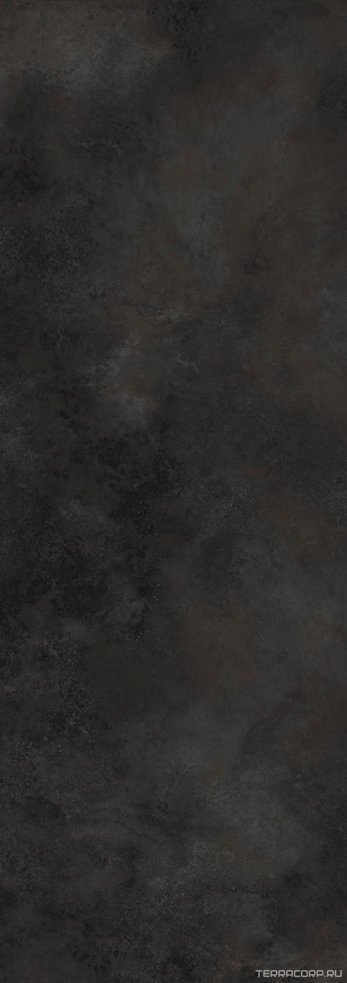 Керамогранит Laminam Rus Ossido Nero 5,6 mm (на сетке) 100x300 Черный, фото 5