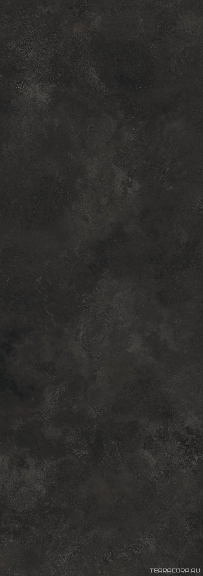 Керамогранит Laminam Rus Ossido Nero 5,6 mm (на сетке) 100x300 Черный, фото 3