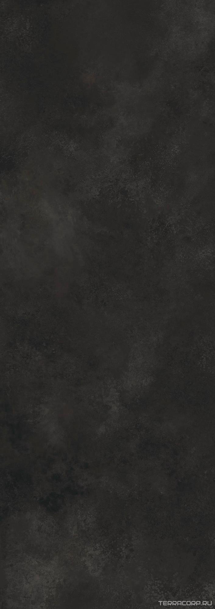 Керамогранит Laminam Rus Ossido Nero 5,6 mm (на сетке) 100x300 Черный, фото 7
