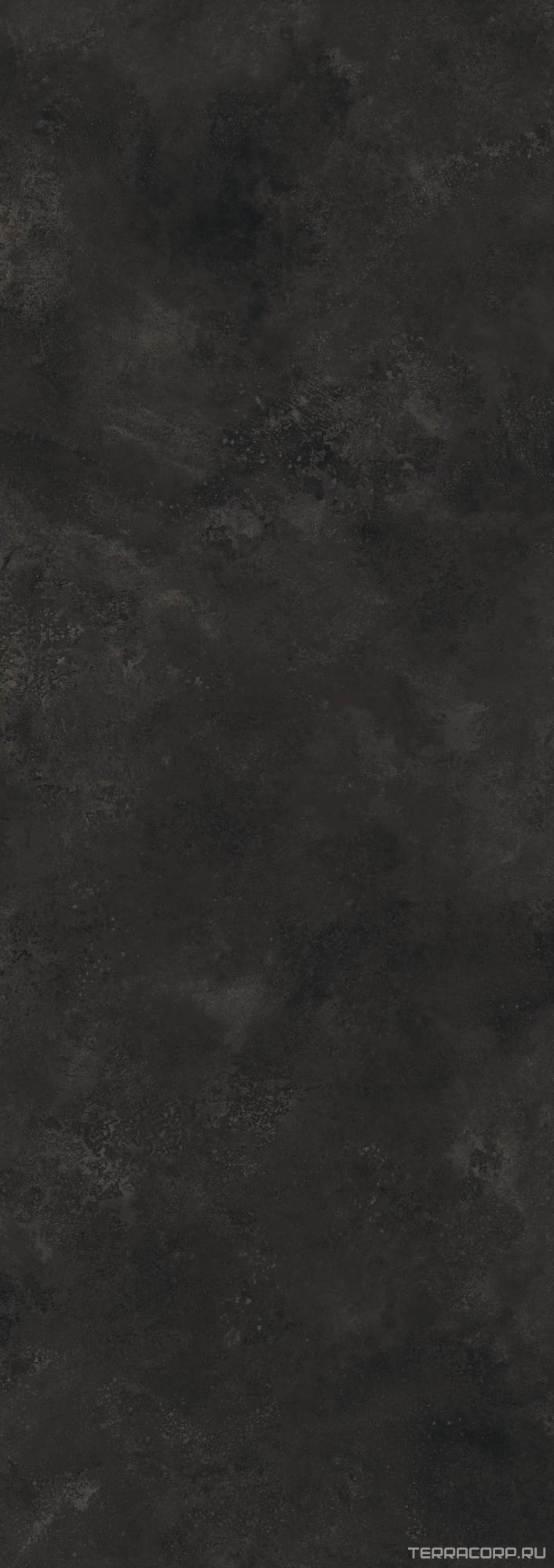 Керамогранит Laminam Rus Ossido Nero 5,6 mm (на сетке) 100x300 Черный, фото 4