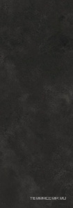 Керамогранит Laminam Rus Ossido  Nero 5,6 mm (на сетке) 100x300 Черный 