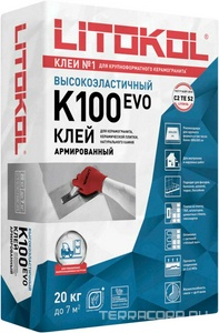 Клеевая смесь HYPERFLEX K100 серый 20 кг. Litokol HyperFlex n077244