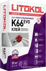 Клеевая смесь  K66 25 кг. ZZ Litokol LitoFloor LK66
