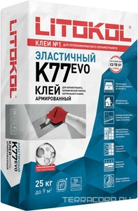 Клеевая смесь  K77 серый 25 кг. ZZ Litokol SuperFlex LK77