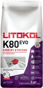 Клеевая смесь  K80 EVO 5 кг. Litokol LitoFlex LK80/5