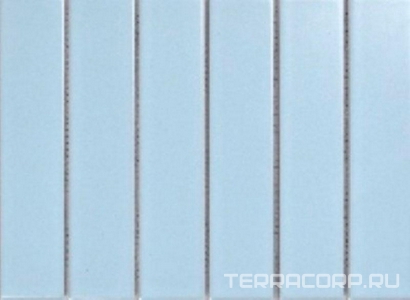 Мозаика Porcelain Mosaic Strip 4.5x19.5 Mosaic 4.5x19.5 Y45P803 Голубая матовая 28.8x19.5 Голубой 