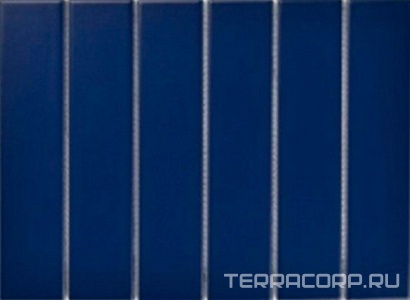 Мозаика Porcelain Mosaic Strip 4.5x19.5 Mosaic 4.5x19.5 Y45P807 Синяя матовая 28.8x19.5 Синий 