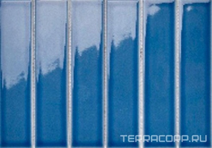 Мозаика Porcelain Mosaic Strip 4.5x19.5 Mosaic 4.5x19.5 Y45P337 Синяя глянцевая 28.8x19.5 Синий 