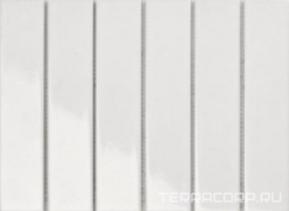 Мозаика Porcelain Mosaic Strip 4.5x19.5 Mosaic 4.5x19.5 Y45P701 Белая глянцевая 28.8x19.5 Белый 