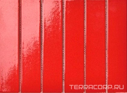 Мозаика Porcelain Mosaic Strip 4.5x19.5 Mosaic 4.5x19.5 Y45P706 Красная глянцевая 28.8x19.5 Красный 