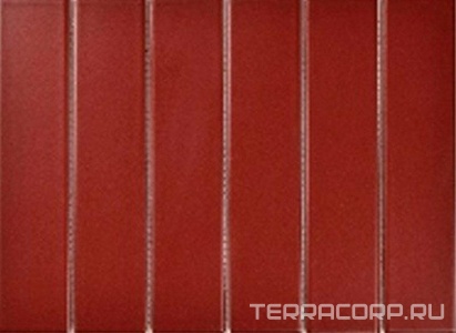 Мозаика Porcelain Mosaic Strip 4.5x19.5 Mosaic 4.5x19.5 Y45P846 Красная матовая 28.8x19.5 Красный 