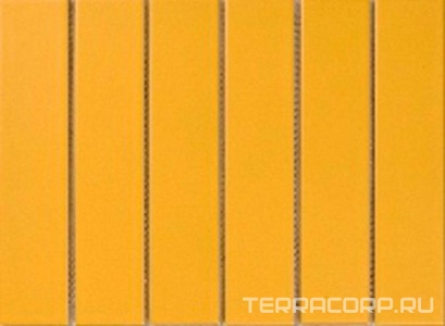 Мозаика Porcelain Mosaic Strip 4.5x19.5 Mosaic 4.5x19.5 Y45P809 Желтая матовая 28.8x19.5 Желтый 