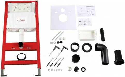 Инсталляции и кнопки Cezares Универсал Инсталляция для подвесн. унитаза,1125х500х145мм, смывной бачок, крепёж в компл, для механической кнопки смыва, Cezares ZZ n/a 