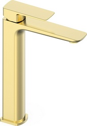 Смеситель для раковины, Высокий, без д/к, (цв.матовое золото), D-LINE ZZ