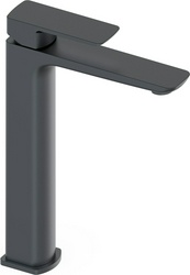 Смеситель для раковины, Высокий, без д/к, (цв.черный матовый), D-LINE ZZ