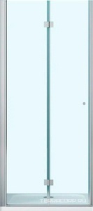 Дверь в нишу 700хh1950мм, 2-х секционная, складная вовнутрь, правая/левая, (стекло прозрачное 6мм, фурн.цв.хром),  ZZ BelBagno Albano ALBANO-BS-12-70-C-Cr