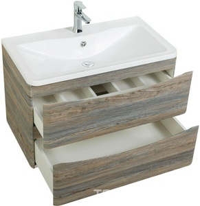 База под раковину подвесная с двумя выкатными ящиками, 1000x455x525мм, без раковины, (цв.Pino Scania), Acqua ZZ BelBagno ACQUA ACQUA-1000-2C-SO-PS