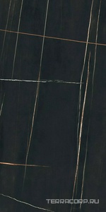 Керамогранит Florim Stone Marble  Sahara Noir Glossy 6 mm 160x320 Черный 