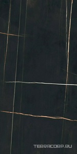 Керамогранит Florim Stone Marble  Sahara Noir Glossy 6 mm 160x320 Черный 