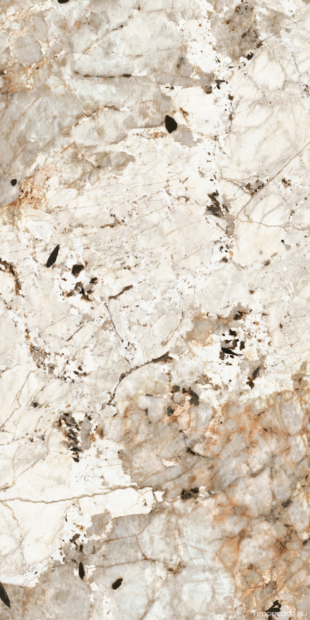 Керамогранит Florim Stone Marble Heri Tundra A Glossy Stu 12 mm 160x320 Бежевый, фото 3