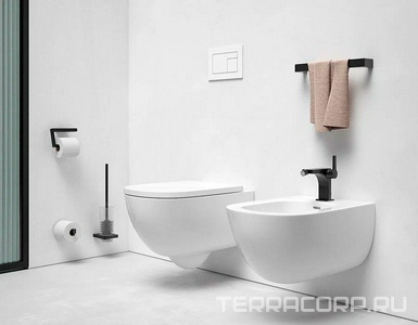 Держатель для туалетной бумаги, (цв.черный матовый),  ZZ Keuco Edition 11 11162 370000