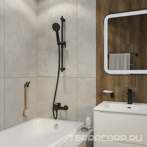 Душевой шланг 1.5 м, цвет черный матовый ZZ Iddis Optima Home OPH15BLi19