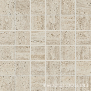 Декор Про Травертин мозаичный бежевый светлый матовый обрезной 30x30x0,9 Kerama Marazzi   