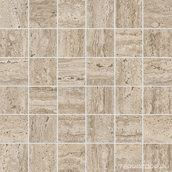 Декор Про Травертин мозаичный бежевый матовый обрезной 30x30x0,9 Kerama Marazzi Бежевый, фото 6