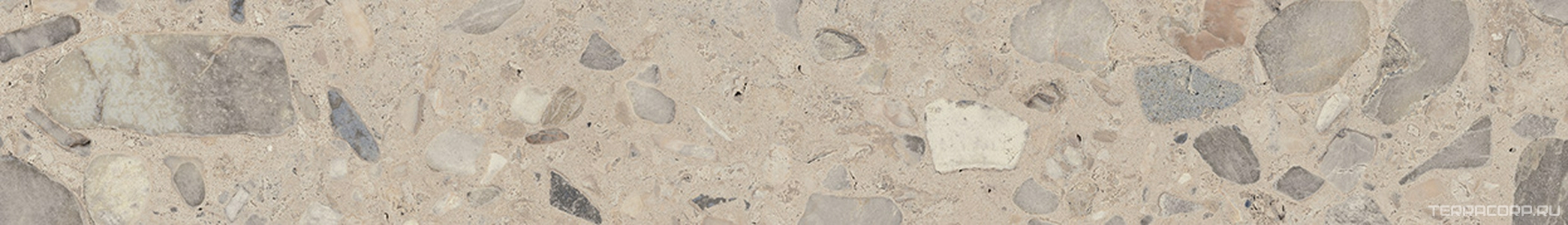 Плинтус Тараскон Стоун бежевый светлый матовый обрезной 60x9,5x0,9 Kerama Marazzi   