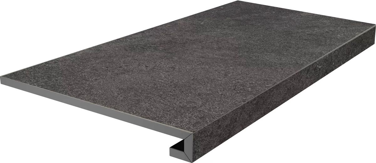 Ступень фронтальная клееная Портленд антрацит матовый обрезной 33x80x0,9