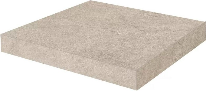 Ступени Kerama Marazzi Портленд Ступень угловая клееная  бежевый светлый матовый обрезной 33x33x0,9 Бежевый 