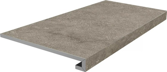 Ступень фронтальная клееная Портленд бежевый тёмный матовый обрезной 33x80x0,9