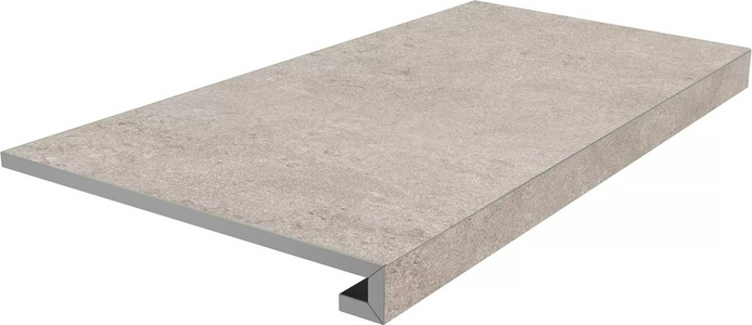Ступени Kerama Marazzi Портленд Ступень фронтальная клееная  серый светлый матовый обрезной 33x80x0,9 Серый 