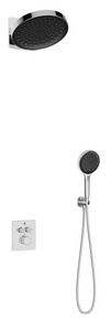 Душевой к-т: смес-термостат встр.в стену, верхний душ 300мм, ручн.душ, шланг, кронштейн совмещ. со шланг.подсоед., (цв.хром),  ZZ Vincea Inspire VSFW-3I21MT3CH