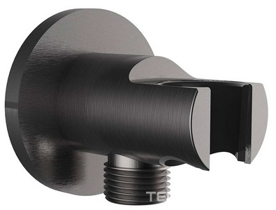 Душевой к-т: смес-термостат встр.в стену, верхний душ 250мм, ручн.душ, шланг, кронштейн совмещ. со шланг.подсоед., (цв.вороненая сталь),  ZZ Vincea Inspire VSFW-3I21MT5GM