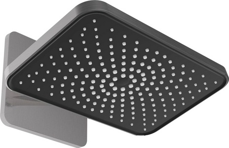 Душевой к-т: смеситель встр.в стену, верхний душ, ручн.душ, шланг, кронштейн совмещ. со шланг.подсоед., (цв.вороненая сталь),  ZZ Vincea Inspire VSFW-421I4GM