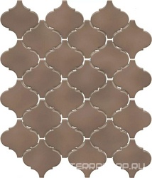 Арабески Марокко коричневый тёмный глянцевый 26x30x0,7