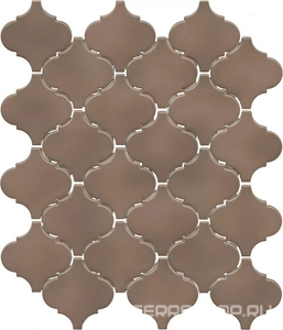 Керамическая плитка Kerama Marazzi Арабески  Марокко коричневый тёмный глянцевый 26x30x0,7 Коричневый 