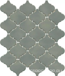 Керамическая плитка Kerama Marazzi Арабески  Марокко зелёный глянцевый 26x30x0,7 Зеленый 