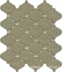 Арабески Марокко зелёный матовый 26x30x0,7