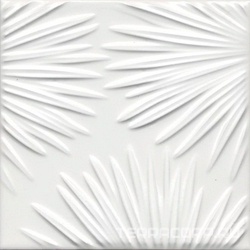 Декор Агдаль 4 белый матовый структура 15x15x0,9