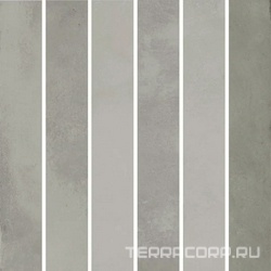 Декор Фес мозаичный серый глянцевый 15x15x0,77