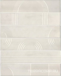 Панно Мажорель белый глянцевый (из 6 частей 6х28,5) 36x28,5x1