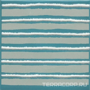 Керамическая плитка Kerama Marazzi Бахия Декор  4 бирюзовый глянцевый 9,8x9,8x0,7 Бирюзовый 
