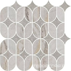 Декор Ифран наборный серый светлый глянцевый обрезной 30x32,5x0,9