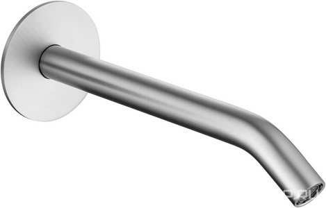 Излив для набора воды в ванну, встраиваемый в стену, 157мм, (цв.браш.никель),  ZZ Allen Brau Priority 5.31A18-BN