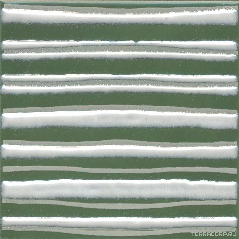 Керамическая плитка Kerama Marazzi Бахия Декор 3 зелёный глянцевый 9,8x9,8x0,7 Зеленый, фото 7
