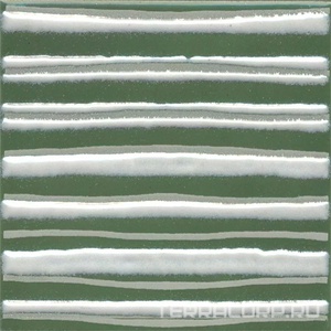 Керамическая плитка Kerama Marazzi Бахия Декор  3 зелёный глянцевый 9,8x9,8x0,7 Зеленый 