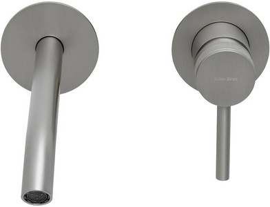 Смеситель для раковины, встраиваемый в стену, излив 203мм, встраив.часть в компл., (цв.браш.никель),  4,0 ZZ Allen Brau Priority 5.31D03-BN